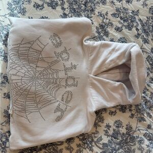 Spider Hoodie - White/Silver